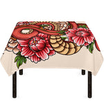 Japanese Snake Tattoo Print Tablecloth