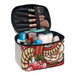 Japanese Snake Tattoo Print Travel Makeup Bag