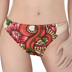 Japanese Snake Tattoo Print Women's Thong