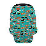 Japanese Sushi And Rolls Pattern Print Baby Seat Cover