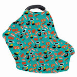Japanese Sushi And Rolls Pattern Print Baby Seat Cover