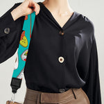 Japanese Sushi And Rolls Pattern Print Bag Strap