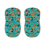 Japanese Sushi And Rolls Pattern Print Bar Stool Covers