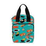 Japanese Sushi And Rolls Pattern Print Bible Tote Bag
