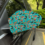 Japanese Sushi And Rolls Pattern Print Car Side Mirror Covers