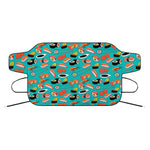 Japanese Sushi And Rolls Pattern Print Car Windshield Snow Cover