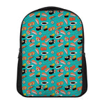 Japanese Sushi And Rolls Pattern Print Casual Backpack