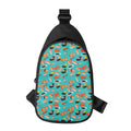 Japanese Sushi And Rolls Pattern Print Sling Bag