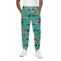 Japanese Sushi And Rolls Pattern Print Cotton Sweatpants