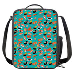 Japanese Sushi And Rolls Pattern Print Crossbody Lunch Bag
