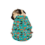 Japanese Sushi And Rolls Pattern Print Dog Zip Up Jacket