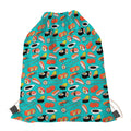 Japanese Sushi And Rolls Pattern Print Drawstring Bag