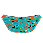 Japanese Sushi And Rolls Pattern Print Fanny Pack