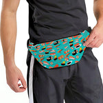 Japanese Sushi And Rolls Pattern Print Fanny Pack