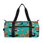 Japanese Sushi And Rolls Pattern Print Gym Bag