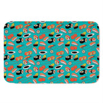 Japanese Sushi And Rolls Pattern Print Indoor Door Mat