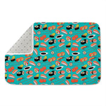 Japanese Sushi And Rolls Pattern Print Indoor Door Mat