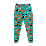Japanese Sushi And Rolls Pattern Print Jogger Pants