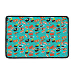 Japanese Sushi And Rolls Pattern Print Kitchen Mat
