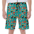 Japanese Sushi And Rolls Pattern Print Men's Beach Shorts