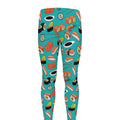 Japanese Sushi And Rolls Pattern Print Men's Leggings