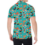 Japanese Sushi And Rolls Pattern Print Men's Shirt