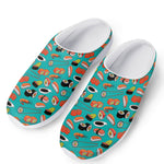 Japanese Sushi And Rolls Pattern Print Mesh Casual Shoes