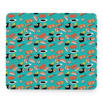 Japanese Sushi And Rolls Pattern Print Mouse Pad