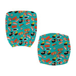 Japanese Sushi And Rolls Pattern Print Office Chair Cover