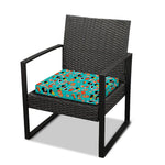 Japanese Sushi And Rolls Pattern Print Outdoor Seat Cushion Cover