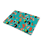 Japanese Sushi And Rolls Pattern Print Pet Cooling Mat Cover