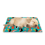Japanese Sushi And Rolls Pattern Print Pet Cooling Mat Cover