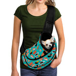 Japanese Sushi And Rolls Pattern Print Pet Sling Carrier
