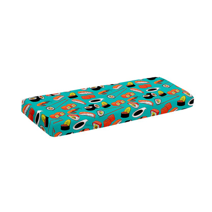 Japanese Sushi And Rolls Pattern Print Piano Keyboard Cover