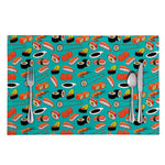 Japanese Sushi And Rolls Pattern Print Placemat