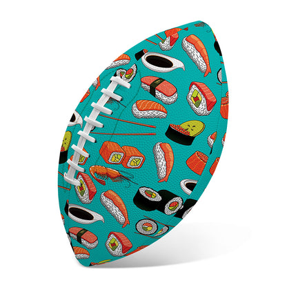 Japanese Sushi And Rolls Pattern Print Rugby Ball