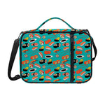 Japanese Sushi And Rolls Pattern Print Shoulder Strap Bible Bag