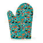 Japanese Sushi And Rolls Pattern Print Single Oven Mitt