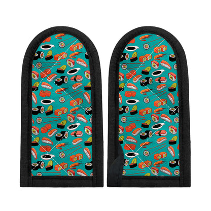 Japanese Sushi And Rolls Pattern Print Skillet Handle Cover