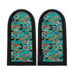 Japanese Sushi And Rolls Pattern Print Skillet Handle Cover