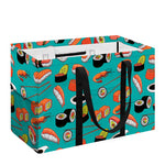 Japanese Sushi And Rolls Pattern Print Utility Tote Bag