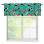 Japanese Sushi And Rolls Pattern Print Window Valance