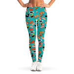 Japanese Sushi And Rolls Pattern Print Women's Leggings