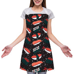 Japanese Sushi Pattern Print Adjustable Apron