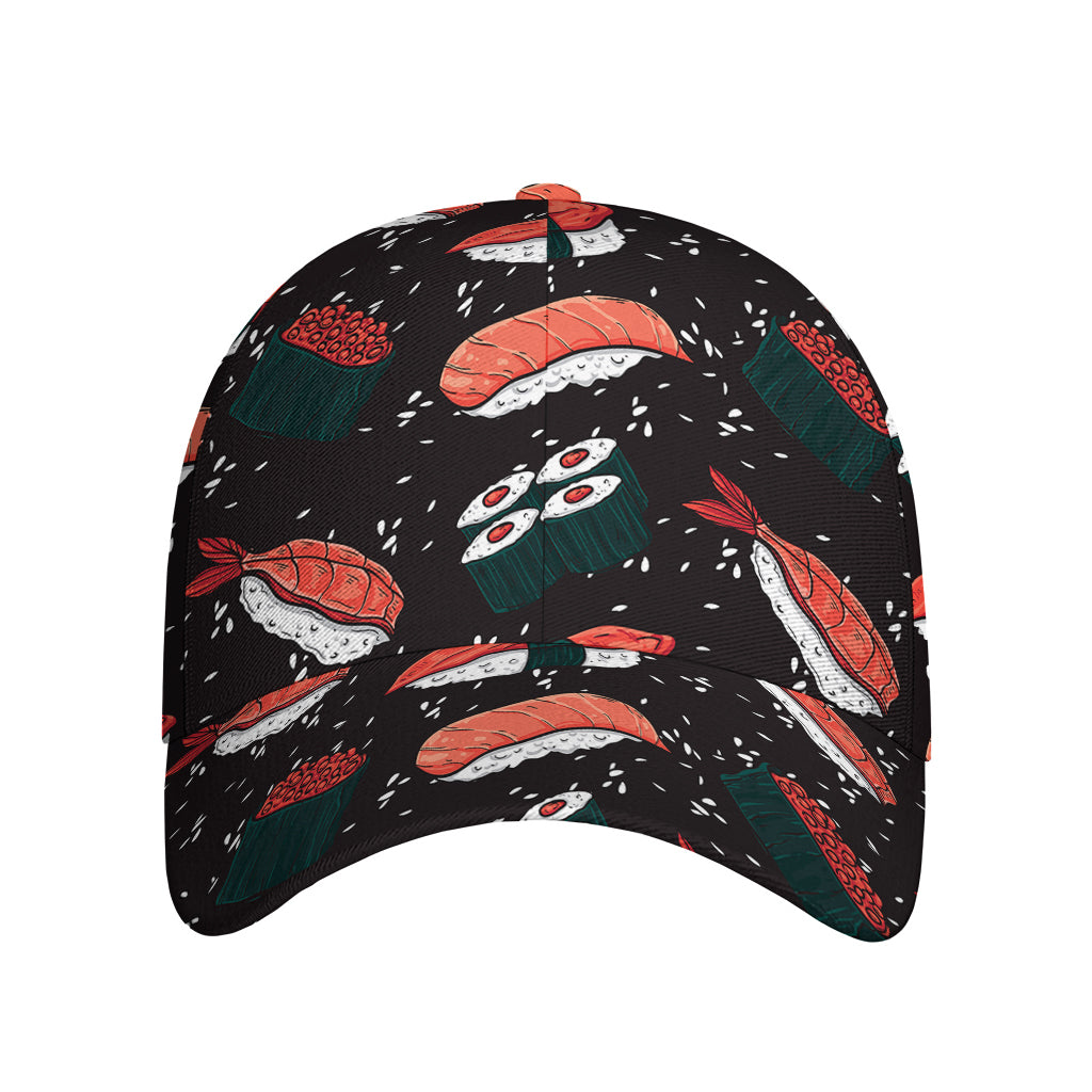 Japanese Sushi Pattern Print Baseball Cap