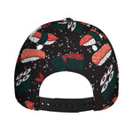 Japanese Sushi Pattern Print Baseball Cap