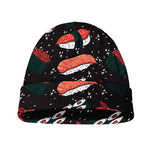 Japanese Sushi Pattern Print Beanie