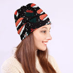 Japanese Sushi Pattern Print Beanie