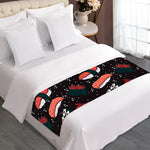 Japanese Sushi Pattern Print Bed Runner