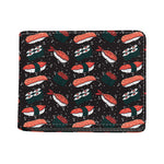 Japanese Sushi Pattern Print Bifold Wallet